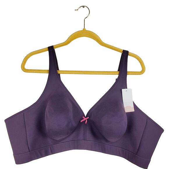 New Cacique purple unlined full coverage no wire bra size 52C - Picture 1 of 7